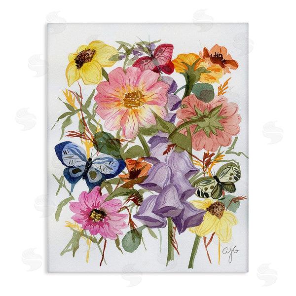 stupell industries Alexandria Gilbert Kincaid | Mixed Florals & Butterflies Wall Art