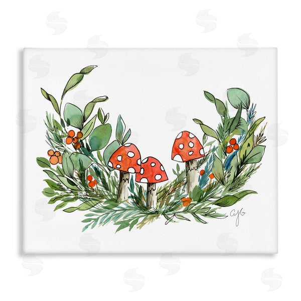 stupell industries Alexandria Gilbert Kincaid | Mushrooms and Greens Wall Art