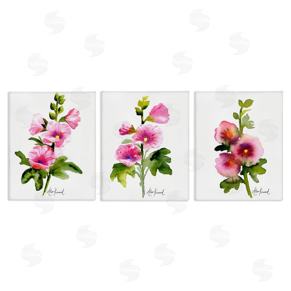 stupell industries Alexandria Gilbert Kincaid | Pink Flower Watercolors Wall Art