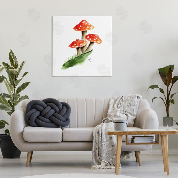 Stupell Industries Alexandria Gilbert Kincaid | Red Mushroom Trio Wall Art