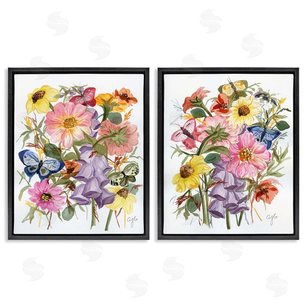 Stupell Industries Alexandria Gilbert Kincaid | Traditional Butterflies & Florals Wall Art