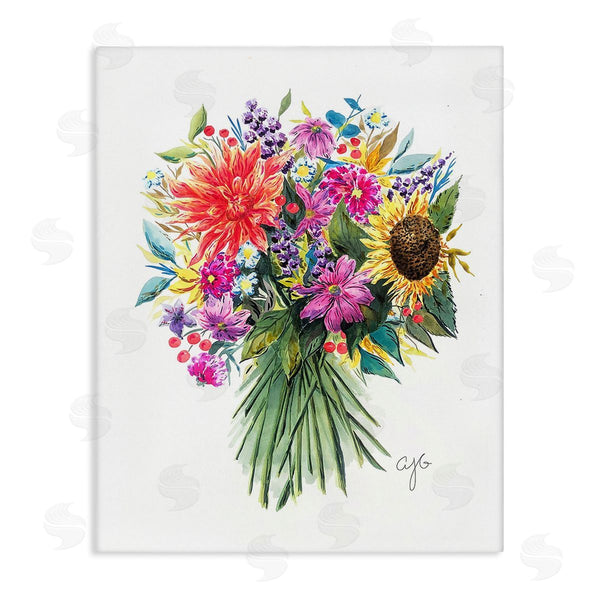 stupell industries Alexandria Gilbert Kincaid | Vivid Flower Bunches Wall Art