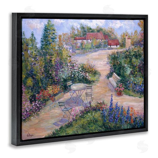 Stupell Industries Alexi Fine | Spring Garden Benches Wall Art