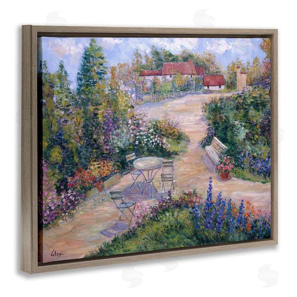 Stupell Industries Alexi Fine | Spring Garden Benches Wall Art