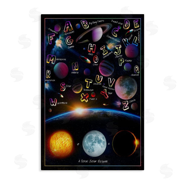 stupell industries Ali Chris | Educational Astronomy Alphabet Wall Art