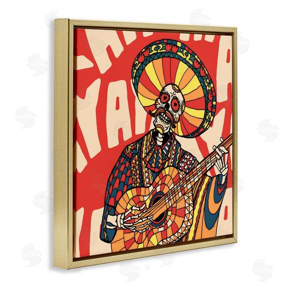 Stupell Industries Ali Gulec | Day Of Dead Guitarist Skeleton