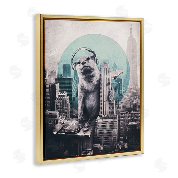 Stupell Industries Ali Gulec | DJ Otter Over Cityscape