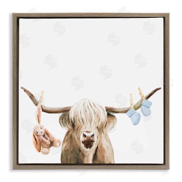 stupell industries Ali Lynne | Highland Cow Baby Boy Wall Art