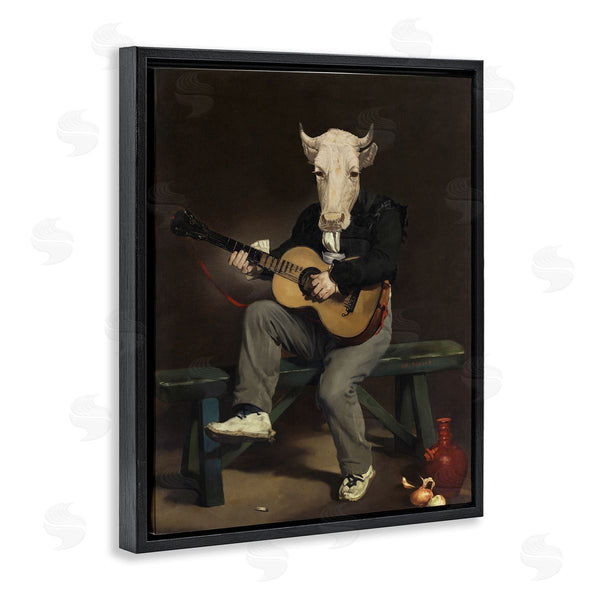 Stupell Industries Alicia Longley | Cow Playing Guitar