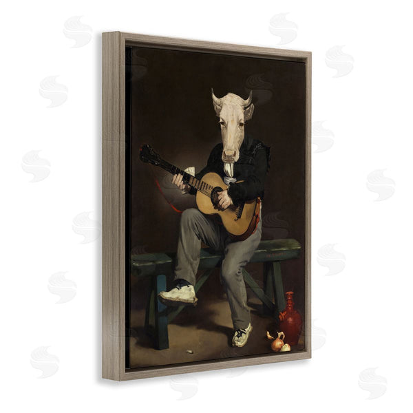 Stupell Industries Alicia Longley | Cow Playing Guitar