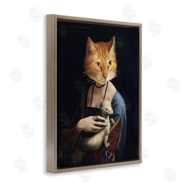 Stupell Industries Alicia Longley | Historical Portrait Cat
