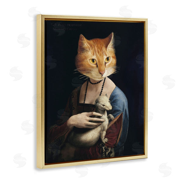 Stupell Industries Alicia Longley | Historical Portrait Cat