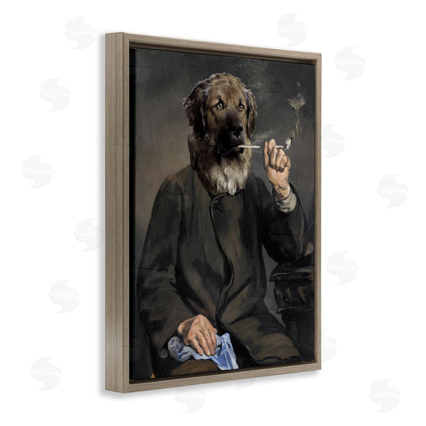 Stupell Industries Alicia Longley | Smoking Historical Dog