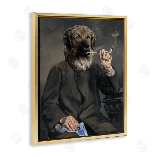 Stupell Industries Alicia Longley | Smoking Historical Dog