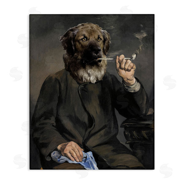 stupell industries Alicia Longley | Smoking Historical Dog