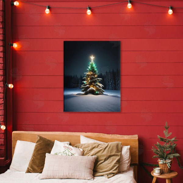 Stupell Industries Alina Georgescu | Clear Night Snowy Tree