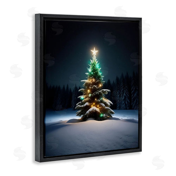 Stupell Industries Alina Georgescu | Clear Night Snowy Tree