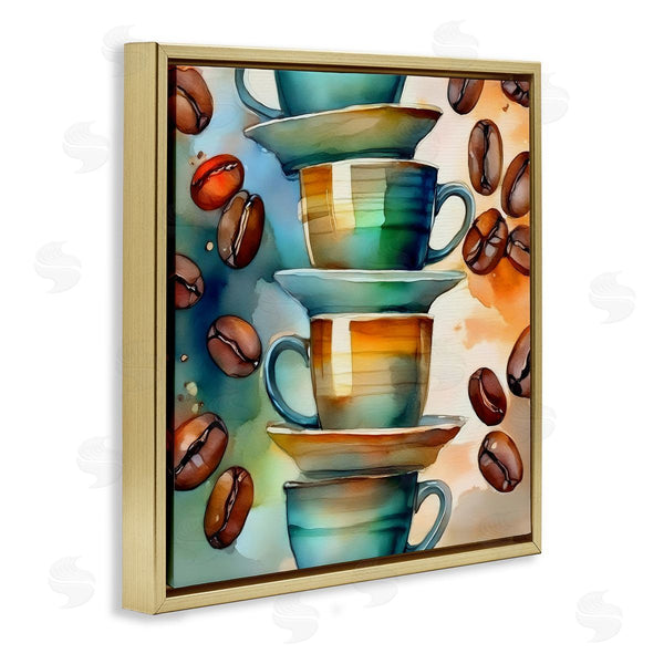 Stupell Industries Alina Georgescu | Coffee Beans & Mugs