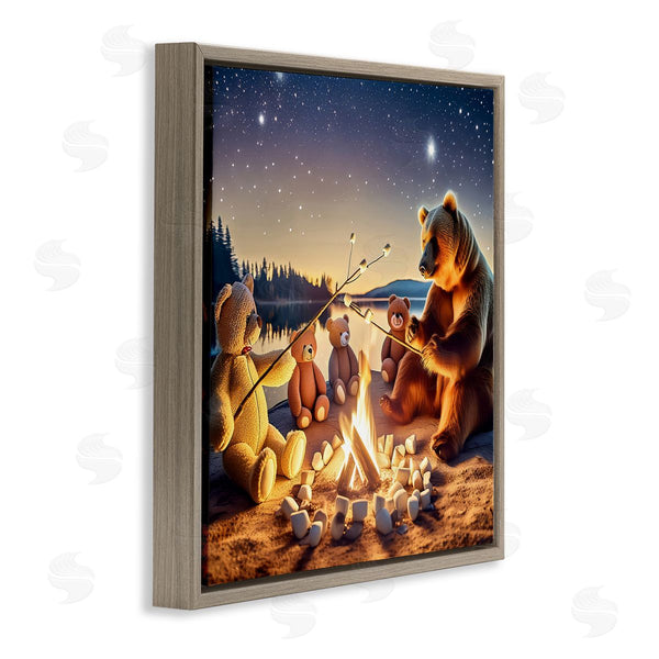 Stupell Industries Alina Georgescu | Fireside Friends Bear