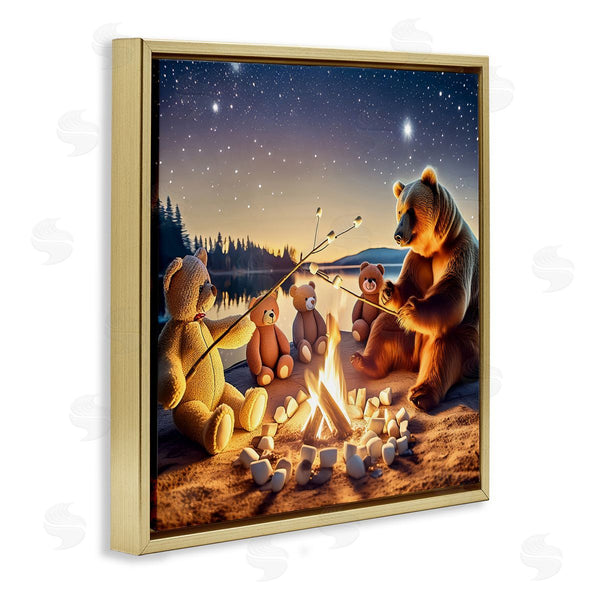 Stupell Industries Alina Georgescu | Fireside Friends Bear