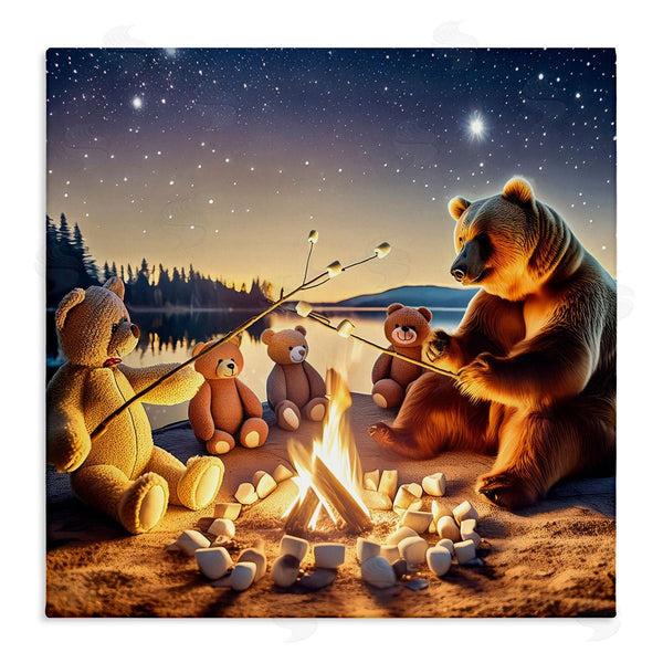 Stupell Industries Alina Georgescu | Fireside Friends Bear