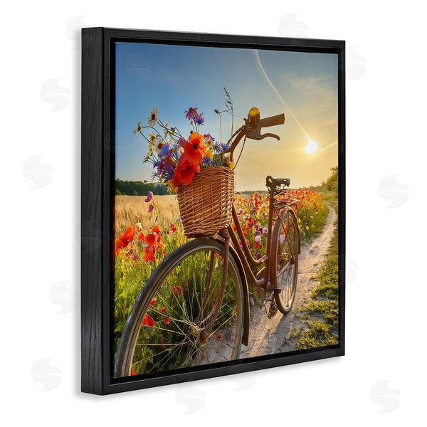 Stupell Industries Alina Georgescu | Flower Stop Bicycle