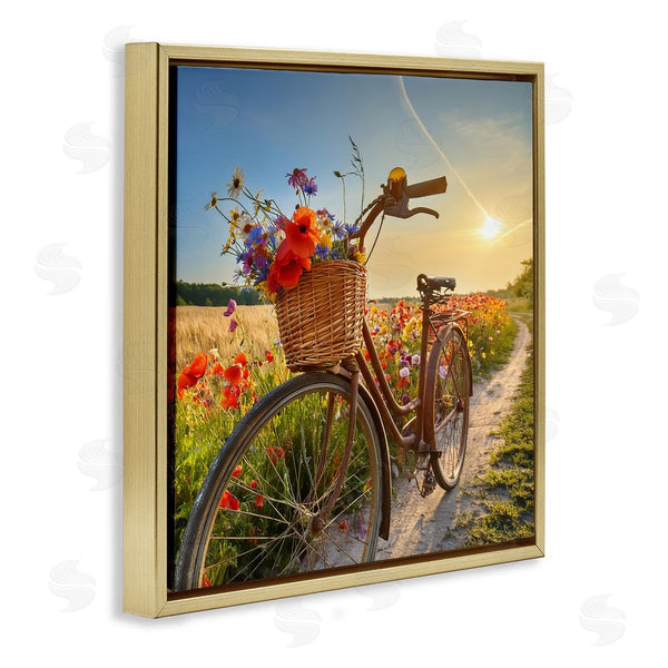 Stupell Industries Alina Georgescu | Flower Stop Bicycle