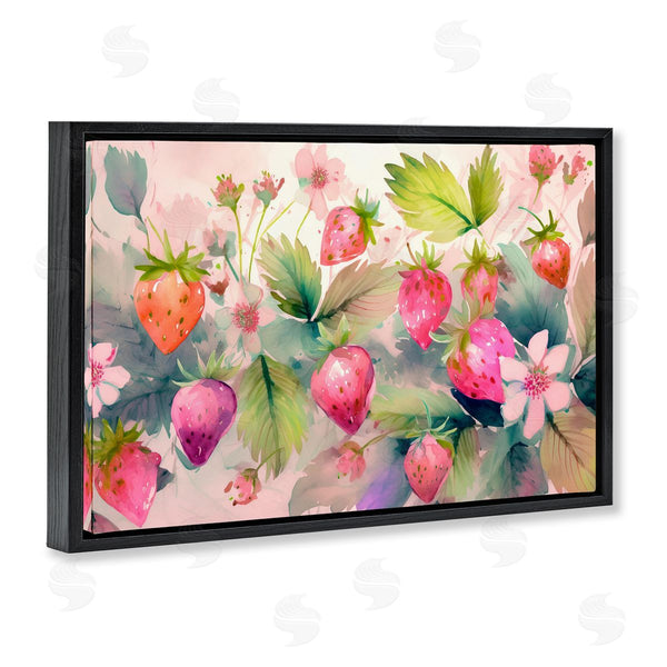 Stupell Industries Alina Georgescu | Pink Strawberries & Bloom