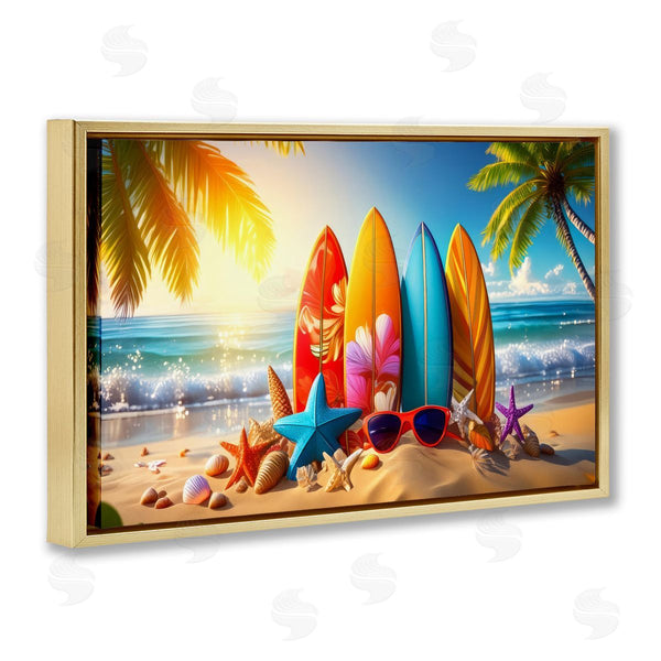 Stupell Industries Alina Georgescu | Tropical Surf & Turf