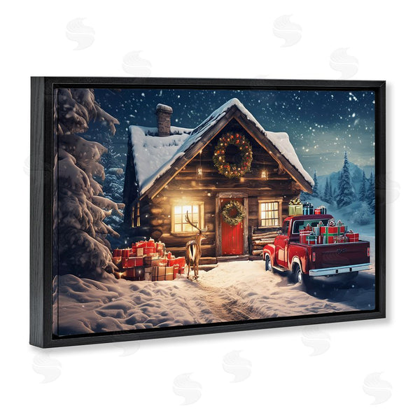 Stupell Industries Alina Georgescu | Woodsy Holiday Cabin