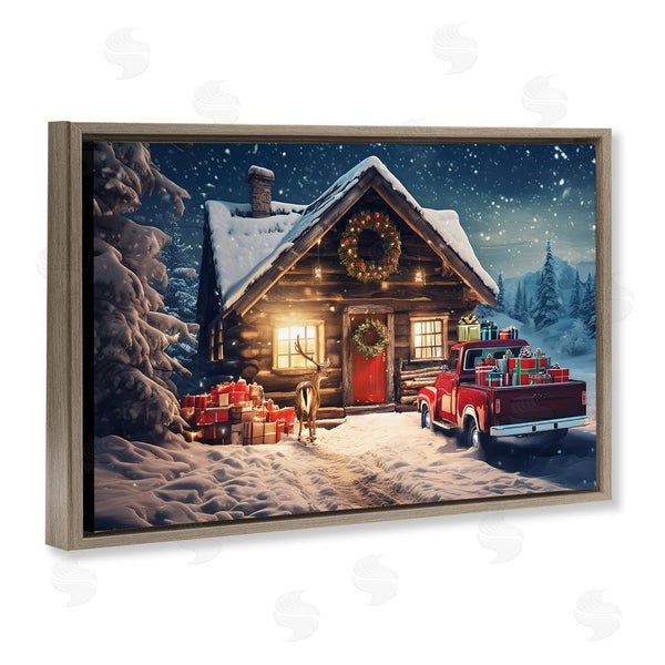 Stupell Industries Alina Georgescu | Woodsy Holiday Cabin