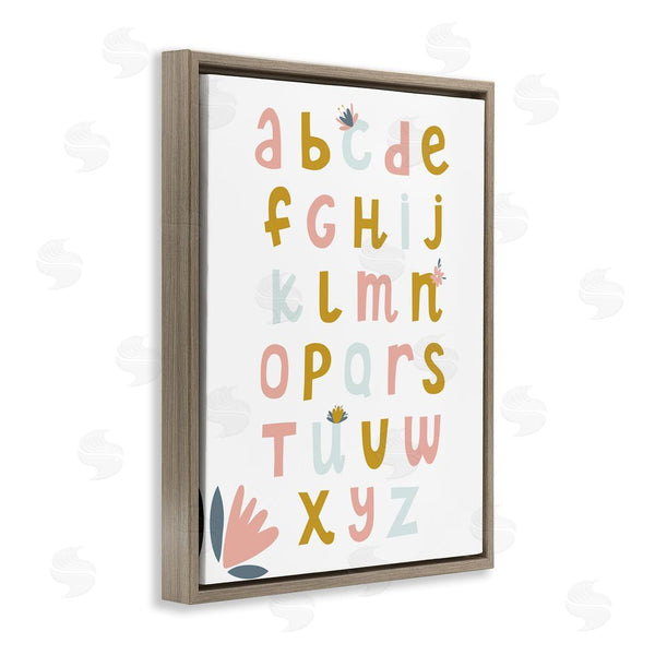 Stupell Industries Alina Sagirova | Muted Tones Floral Alphabet Wall Art