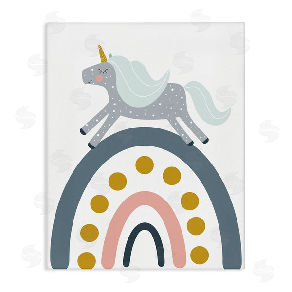 stupell industries Alina Sagirova | Neutral Unicorn over Rainbow Wall Art