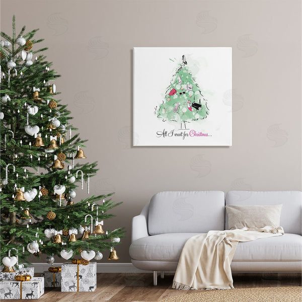 Stupell Industries Alison Petrie | All I Want For Christmas Fashion Wall Art