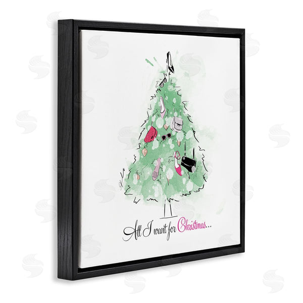Stupell Industries Alison Petrie | All I Want For Christmas Fashion Wall Art