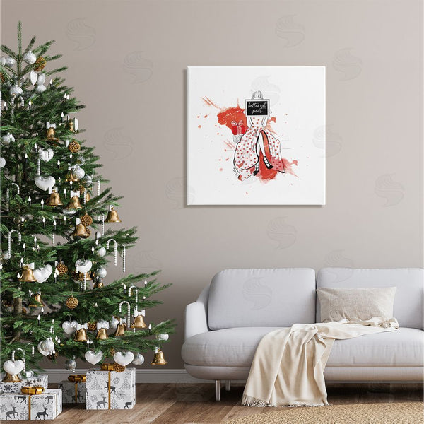 Stupell Industries Alison Petrie | Better Not Pout Holiday Fashion Wall Art