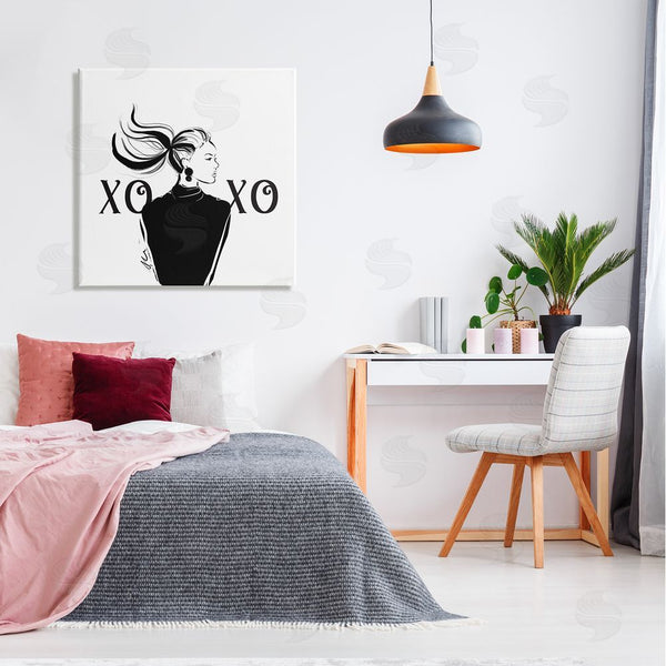 Stupell Industries Alison Petrie | Bold Glam XOXO Portrait Wall Art