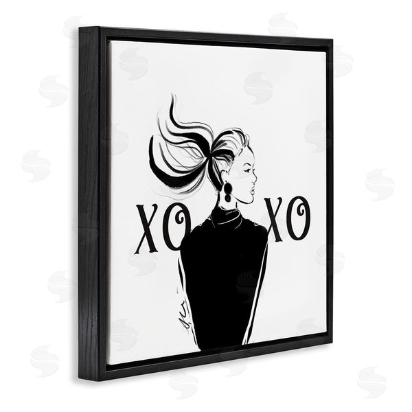 Stupell Industries Alison Petrie | Bold Glam XOXO Portrait Wall Art