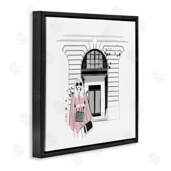 Stupell Industries Alison Petrie | Fashion Girl Town Storefront Wall Art