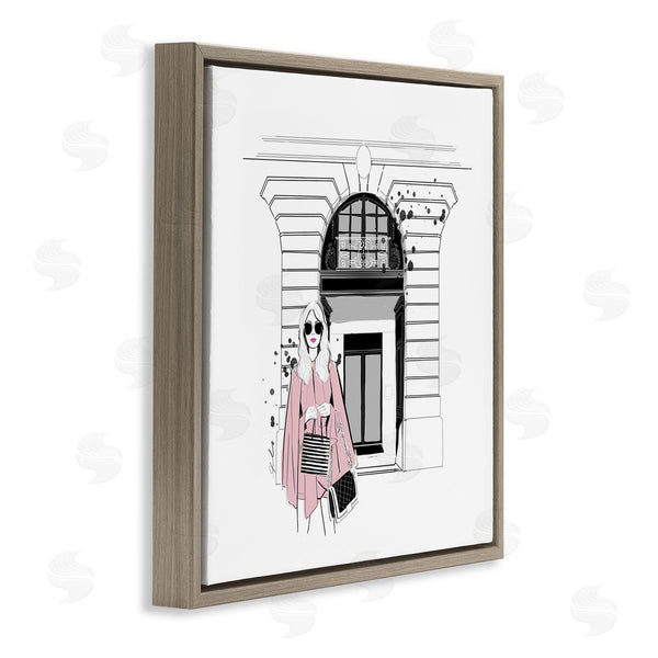 Stupell Industries Alison Petrie | Fashion Girl Town Storefront Wall Art