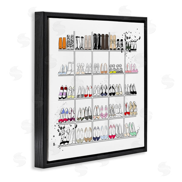 Stupell Industries Alison Petrie | Fashion Heels Glam Shopping Wall Art