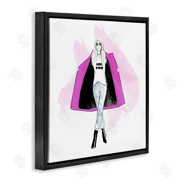 Stupell Industries Alison Petrie | Girl Power Fashion Portrait Wall Art