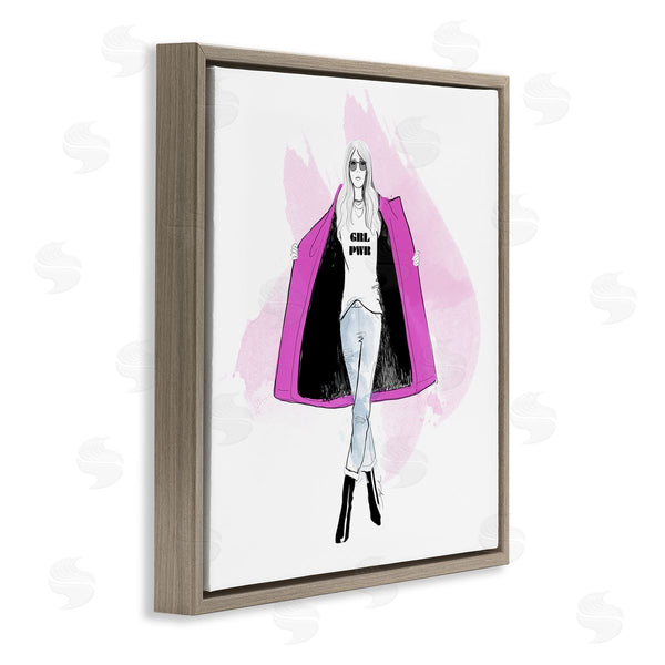 Stupell Industries Alison Petrie | Girl Power Fashion Portrait Wall Art