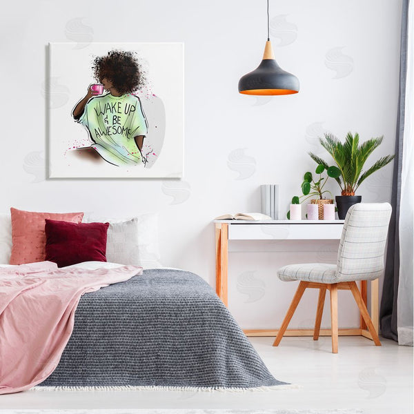 Stupell Industries Alison Petrie | Wake Up Be Awesome Phrase Wall Art