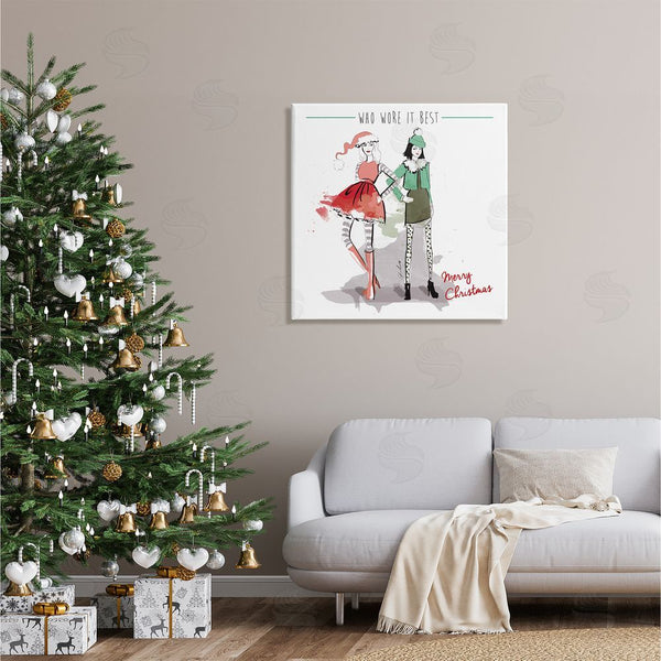 Stupell Industries Alison Petrie | Who Wore It Best Christmas Fashion Wall Art