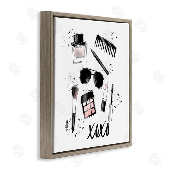 Stupell Industries Alison Petrie | XOXO Glam Cosmetics Makeup Wall Art