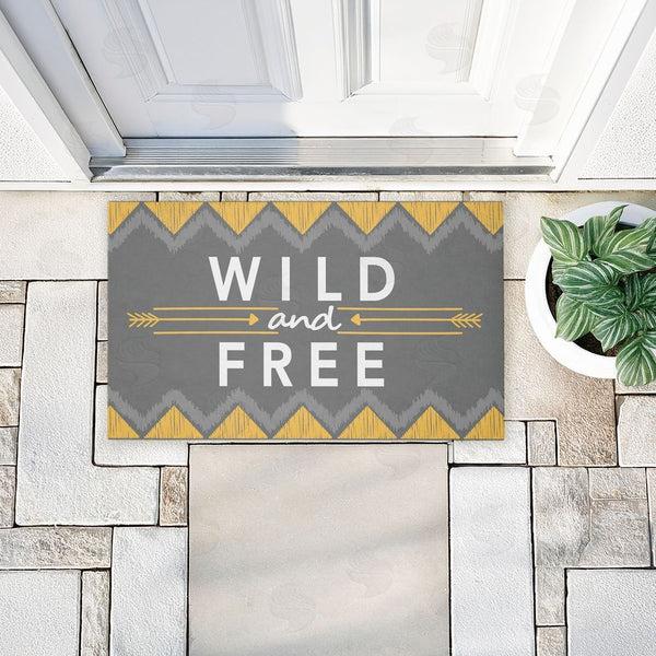 Stupell Industries Alison Tauber | Desert Boho Wild & Free Non-Woven Door Mat