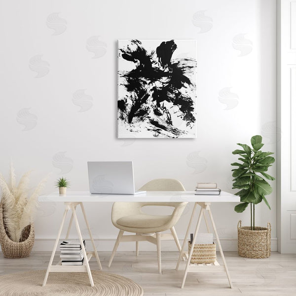Stupell Industries Allan Friedlander | Contemporary Black Ink Strokes Wall Art