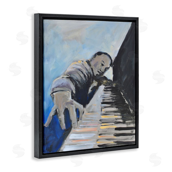Stupell Industries Allayn Stevens | Piano Player Blues Musician Expressive Painting Wall Art
