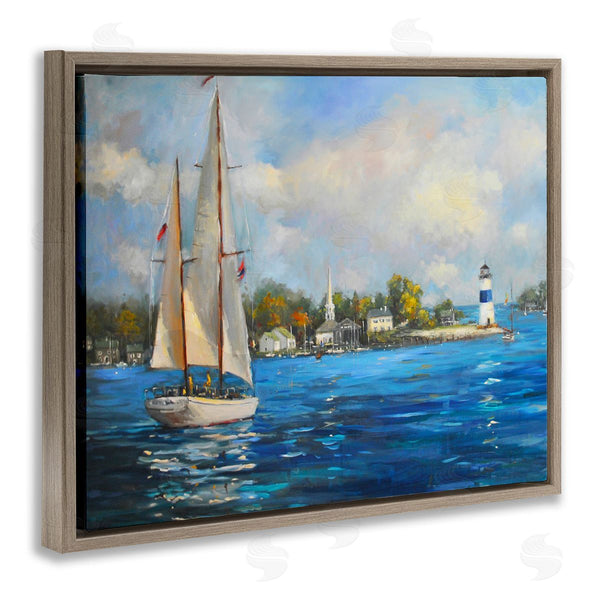 Stupell Industries Allayn Stevens | Sailboats Ocean Landscape Wall Art